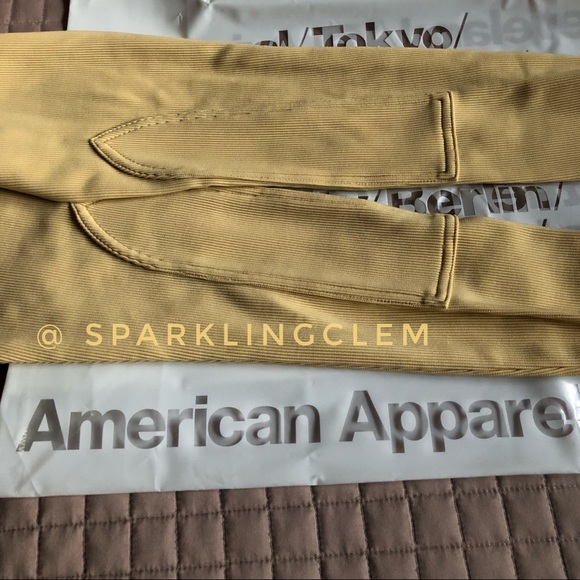 American Apparel Rare Yellow / Corn Riding Pant XS - Picture 8 of 9